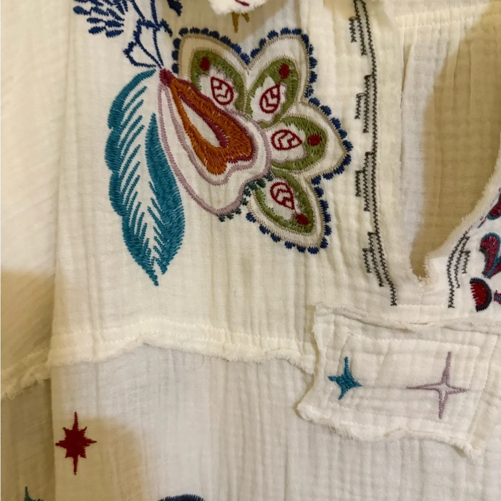 Johnny Was Multicolor Embroidered Blouse - Picture 3 of 7